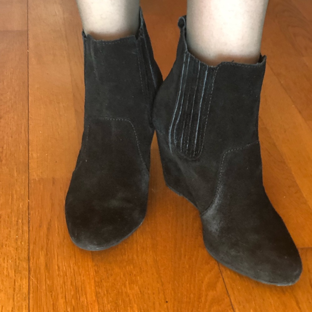 Bcbgeneration Suede Wedge Booties - image 5